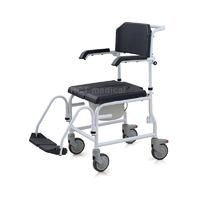 Commode and Shower Chair with Footrests HCT-3002